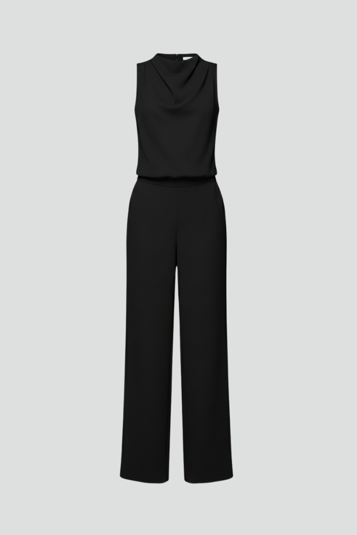Women's Jumpsuit with One Shoulder and Wide Legs