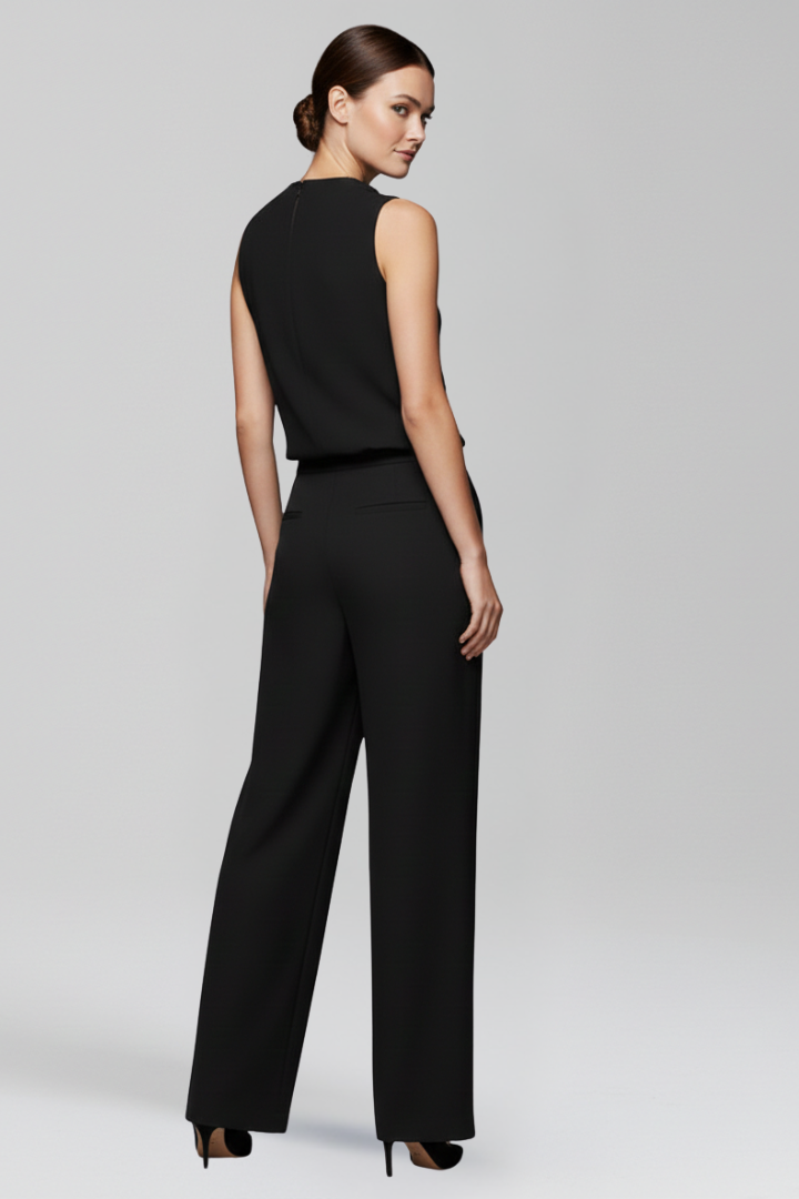 Women's Jumpsuit with One Shoulder and Wide Legs
