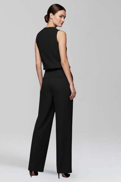 Women's Jumpsuit with One Shoulder and Wide Legs