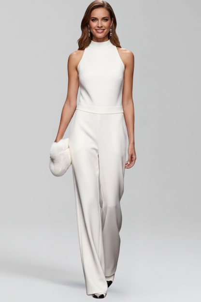 Women's Jumpsuit with One Shoulder and Wide Legs